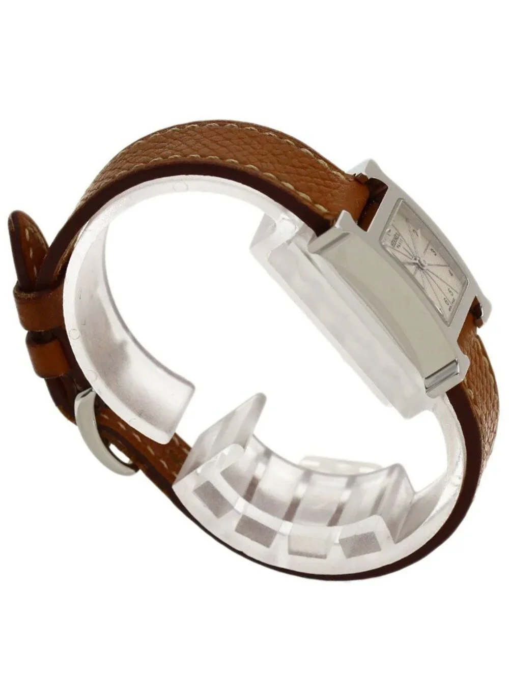 Hermes H Watch Mini SS Leather